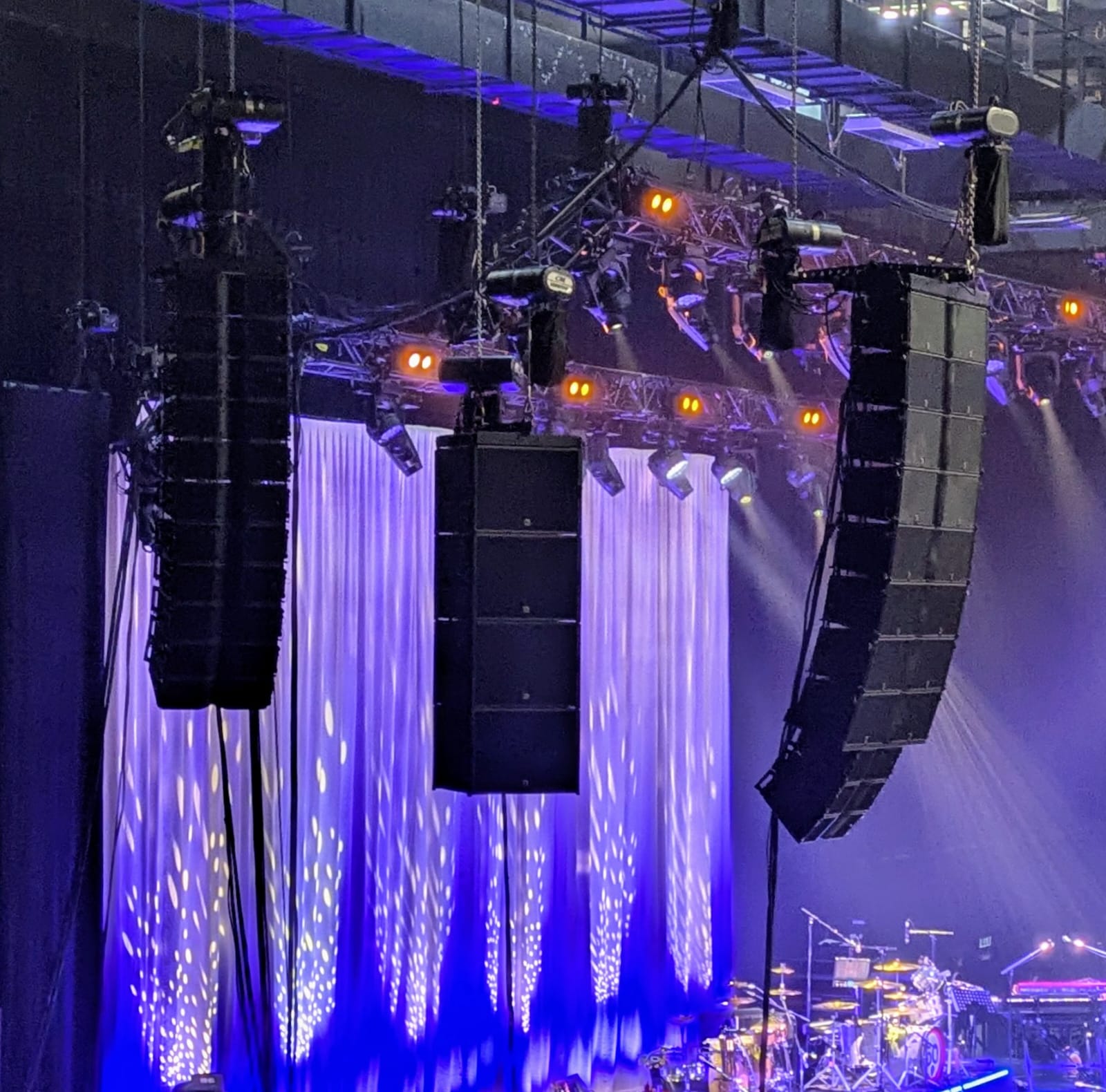 PA system in an arena