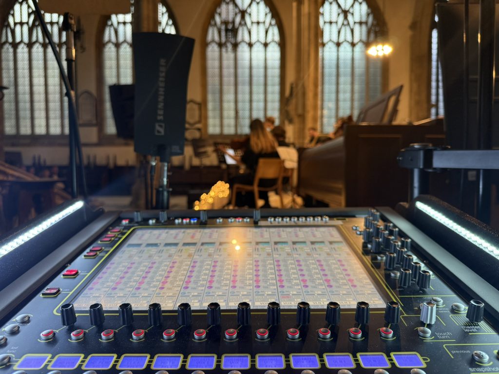 Digico SD11 at an event in a cathedral
