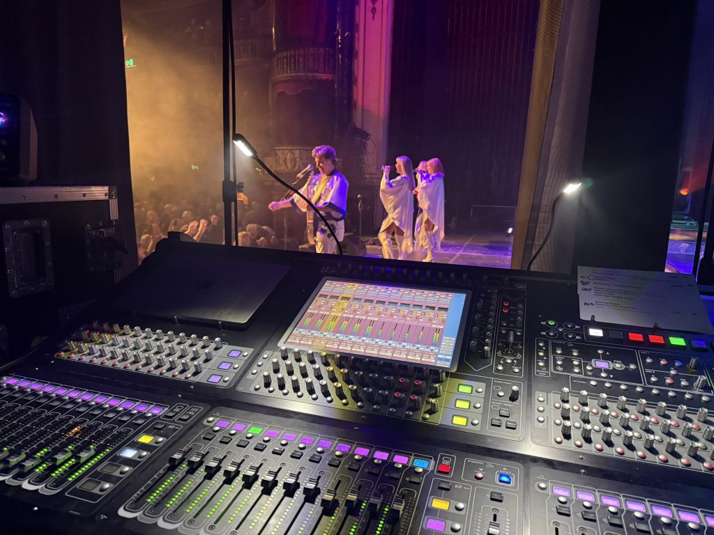 A Digico SD10 console being used at a concert, 